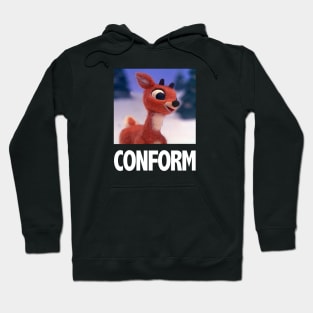 Rudolf the Conformist Reindeer Hoodie